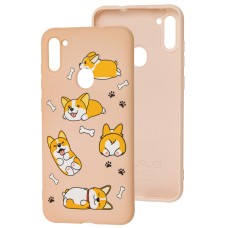 Чохол для Samsung Galaxy A11/M11 Wave Fancy corgi/pink sand