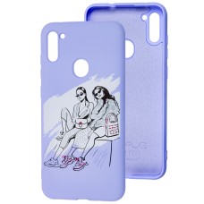 Чохол для Samsung Galaxy A11/M11 Wave Fancy fashion mode/light purple