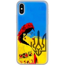 Чохол для iPhone X / Xs MixCase патріотичні українка у вишиванці