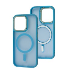 Чохол для iPhone 14 Pro Space color MagSafe блакитний