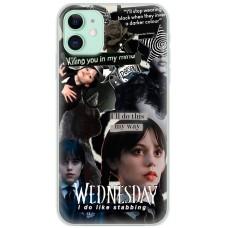 Чохол для iPhone 12 Mixcase Венздей колаж готика