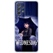 Чохол для Samsung Galaxy A13 (A135) Mixcase Венздей під парасолькою