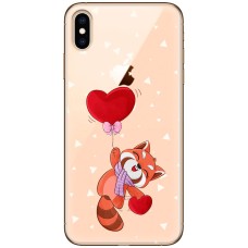 Чохол для iPhone XS Max MixCase день закоханих єнот та кулька