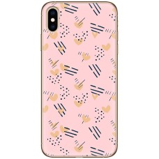 Чохол для iPhone XS Max MixCase день закоханих серця на рожевий