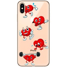 Чохол для iPhone XS Max MixCase день закоханих смайлик серце