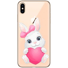Чохол для iPhone XS Max MixCase день закоханих заєць із серцем