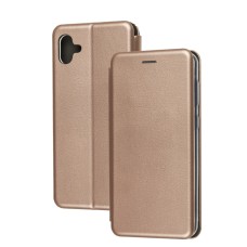 Чохол книжка Premium для Samsung Galaxy A04 (A045) рожево-золотистий