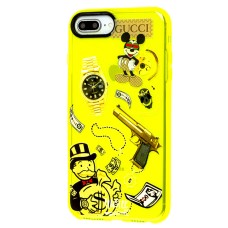 Чохол для iPhone 7 Plus / 8 Plus Neon print Міккі Маус glamor