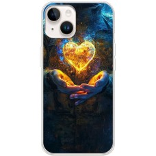 Чохол для iPhone 15 Plus MixCase асорті Серце в долонях