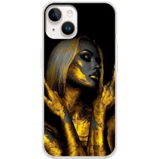 Чохол для iPhone 15 Plus MixCase асорті дівчина в позолоті