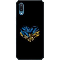 Чохол для Samsung Galaxy A02 (A022) MixCase патріотичні синє-жовта пшениця