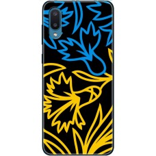 Чохол для Samsung Galaxy A02 (A022) MixCase патріотичні синє-жовта лілія