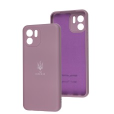 Чохол для Xiaomi Redmi A1 / A2 Silicone Full Тризуб лавандовий