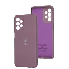 Чохол для Samsung Galaxy A23 Silicone Full Тризуб лавандовий