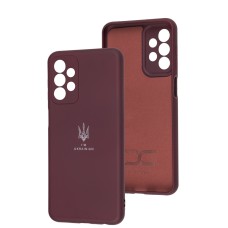 Чохол для Samsung Galaxy A23 Silicone Full Тризуб бордовий