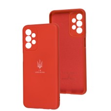 Чохол для Samsung Galaxy A23 Silicone Full Тризуб червоний