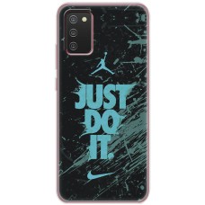 Чохол для Samsung Galaxy A02s (A025) MixCase логотип лого спорт на чорному