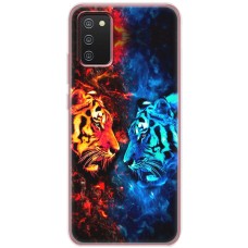 Чохол для Samsung Galaxy A02s (A025) MixCase звірі два тигри