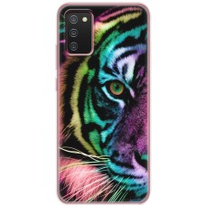 Чохол для Samsung Galaxy A02s (A025) MixCase звірі кольоровий тигр