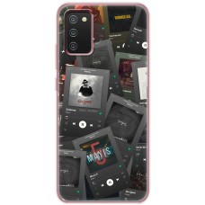Чохол для Samsung Galaxy A02s (A025) MixCase музика альбоми темний