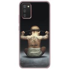Чохол для Samsung Galaxy A02s (A025) MixCase спорт принт малюк боєць
