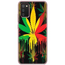 Чохол для Samsung Galaxy A02s (A025) MixCase трава листя у квітах