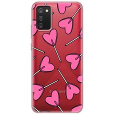 Чохол для Samsung A02s (A025) MixCase день закоханих цукерка серце
