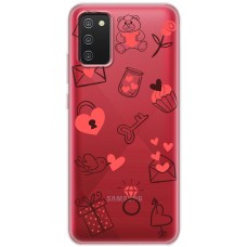 Чохол для Samsung A02s (A025) MixCase день закоханих кохання всюди