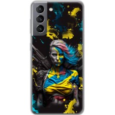 Чохол для Samsung Galaxy S21 (G991) MixCase патріотичні Нездоланна Українка