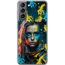 Чохол для Samsung Galaxy S21 (G991) MixCase патріотичні воєвнича Українка