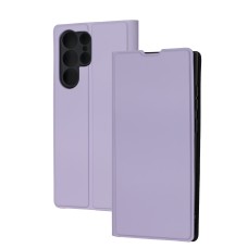 Чохол книжка Fibra для Samsung Galaxy S22 Ultra (S908) бузковий