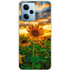 Чохол для Xiaomi Redmi Note 12 Pro 5G MixCase осінь поле соняшників