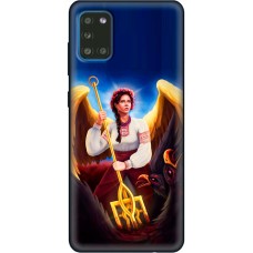 Чохол для Samsung Galaxy A31 (A315) MixCase патріотичні українка ангел з тризубо