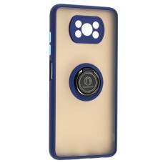 Чохол для Xiaomi Poco X3 / X3 Pro LikGus Edging Ring синій