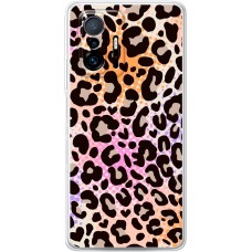 Чохол для Xiaomi 11T / 11T Pro MixCase Леопард рожево-жовтогарячий