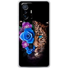 Чохол для Xiaomi 11T / 11T Pro MixCase Леопард у квітах