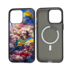 Чохол для iPhone 13 Pro Max MixCase MagSafe MagSafe патріотичний Прапор України