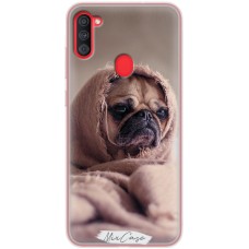Чохол для Samsung Galaxy A11 / M11 Mixcase мопс у пледі
