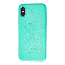 Чохол для iPhone Xs Max Eco-friendly nature "ананас" зелений