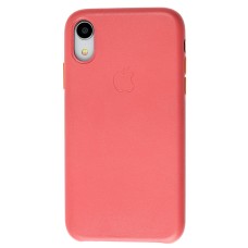 Чохол для iPhone Xr Leather classic "peony pink"