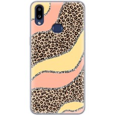 Чохол для Samsung Galaxy A10s (A107) MixCase Леопард жовто-рожевий