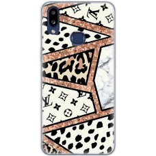 Чохол для Samsung Galaxy A10s (A107) MixCase Леопард Louis Vuitton мозаїка