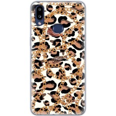 Чохол для Samsung Galaxy A10s (A107) MixCase Леопард ланцюжок