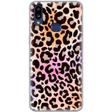 Чохол для Samsung Galaxy A10s (A107) MixCase Леопард рожево-жовтогарячий