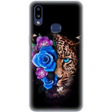 Чохол для Samsung Galaxy A10s (A107) MixCase Леопард у квітах
