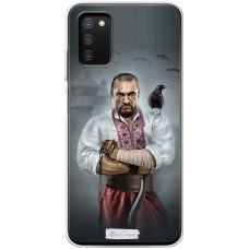 Чохол для Samsung Galaxy A03s (A037) Mixcase військові козак з вороном