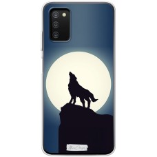 Чохол для Samsung Galaxy A03s (A037) Mixcase вовк виє на місяць