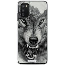 Чохол для Samsung Galaxy A03s (A037) Mixcase оскал вовка