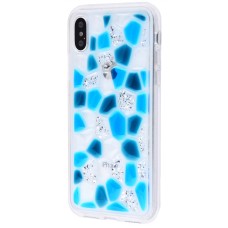 Чохол Colour stones для iPhone X / Xs синій