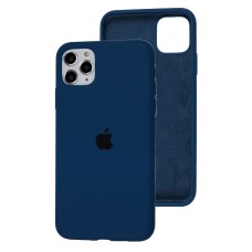 Чохол для iPhone 11 Pro Max Silicone Full navy blue